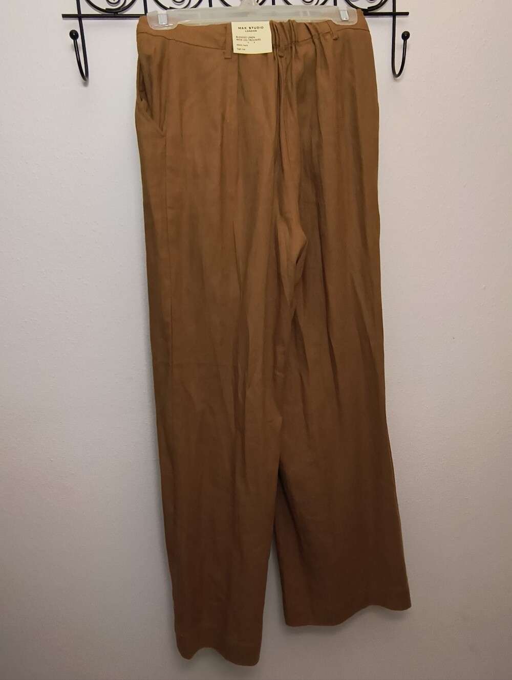 High Rise, Wide Leg Slacks - Picture 5 of 7